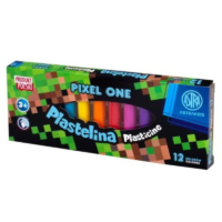 Astra Przybory Szkolne Biurowe - Plastelina Pixel One 12 kolorów
