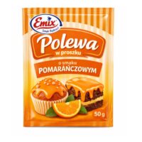 Emix – dekoracje do deserów - Polewa pomarańczowa 50g