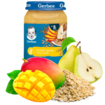 Dania i Desery Słoiczki Gerber - Gruszki, Mango i Trzy Zboża 190g