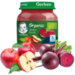 Dania i Desery Słoiczki Gerber - Organic Jabłko Burak 125g