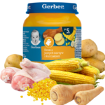 Dania i Desery Słoiczki Gerber - Krem z Jasnych Warzyw z Kurczakiem 125g