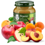 Dania i Desery Słoiczki Gerber - Organic Jabłko Brzoskwinia Morela 125g