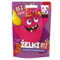 Przekąska Owocowa Żelki - Malina z chrupkami 35g BeRAW