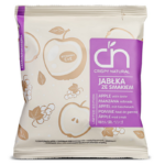 Suszone Zdrowe Przekąski Chipsy Owocowe, Crispy Natural - Jabłko Suszone o Smaku PORZECZKOWYM