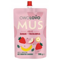 Musy, Owolovo - Jabłko - Banan - Truskawka