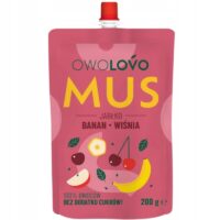 Musy, Owolovo - Jabłko - Banan - Wiśnia
