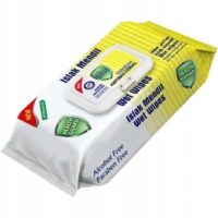 Produkty do Prania i Odplamiacze - Chusteczki do dezynfekcji fresh detox żółte 80 szt
