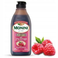 Monini - Oliwa, Przyprawa, Ocet, Oliwki, Sos, Olej - Krem z octu balsamicznego z modeny I.G.P o smaku malin 250 g