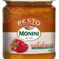 Monini - Oliwa, Przyprawa, Ocet, Oliwki, Sos, Olej - Sos Pesto Calabrese (z oliwą z oliwek) 190 g