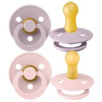 Smoczki, 2pak, Bibs - BLOSSOM & DUSKY LILAC, 6m+