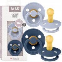 Smoczki, 2pak, Bibs - Dusty Blue & Steel Blue, 6m+