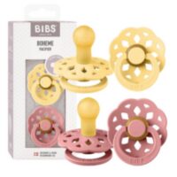 Smoczki BOHEME, Bibs - Boheme Pale Butter & Dusty Pink, 6m+