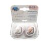 Smoczek PINK 6-18m 2szt ROYAL BABY Symetryczny Silikonowy