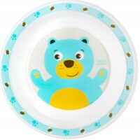 Naczynia dla Dzieci - Talerzyk Plastikowy NIEBIESKI MIŚ Cute Animals