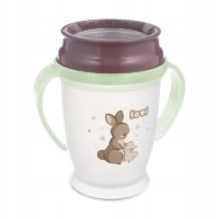 Kubek Niekapek ze Słomką i Odważnikiem, 150ml, Lovi Kubek 360st, 250ml - Nowość Kubek 360° LOVI 250 ml Night&Day Rabbit