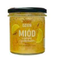Pszczelarz Kozacki- Miód Polski - Miód z cytryną i goździkami 375g