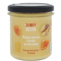Pszczelarz Kozacki- Miód Polski - Miód z pomarańczą i imbirem 375g
