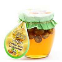 Pszczelarz Kozacki- Miód Polski - Miód z orzechami laskowymi 240g