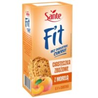 Sante - Fit Ciasteczka - Fit Ciasteczka Zbożowe z Morelą bez cukru 300g 6x4szt