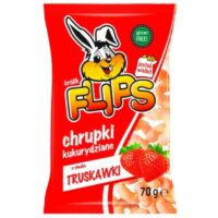 Sante - Chrupki - Flips Chrupki Kukurydziane o Smaku Truskawkowym 70g