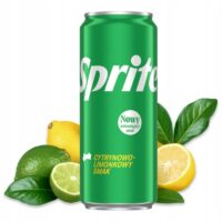 Napoje gazowane - Coca-Cola, Burn, Fanta, Sprite, Monster, Hellena - Sprite puszka sleek 330ml