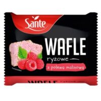 Sante- wafle, pieczywo , maca - Wafle Ryżowe z Polewą Malinową 24g