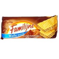 Herbatniki, wafelki, ciastka - Wafelki Familijne kakaowe Jutrzenka 180g