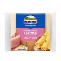 Hochland - Hochland, Ser kremowy w plastrach z szynką 130 g