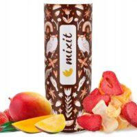 Liofilizowane Owoce, Mixit - Duże chrupiące owoce - Mango i truskawka 140g