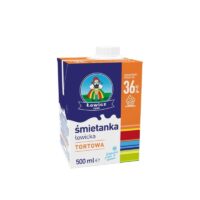 Łowicz - Mleko Łowickie - Śmietanka tortowa UHT 36% 500 g