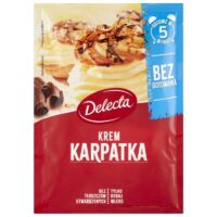 Ciasta Ciasteczka Babeczki Gofry Pierniczki Gotowe Mieszanki i Dekoracje, Delecta - KREM "KARPATKA" w 5 minut 136 g