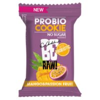 Zdrowe Przekąski Funkcjonalne Batoniki Bakalland Superfood - Beraw Probio Cookie Ciasteczko probiotyczne Mango&Passion Fruit mango i marakuja bez dodatku cukru 18 g