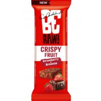 Zdrowe Przekąski Funkcjonalne Batoniki Bakalland Superfood - BeRAW Crispy Fruit Baton Strawberry&Brownie 40g