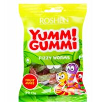 Roshen – Żelki - Zelki Yummi Gummi fizzy worms Roshen 70g