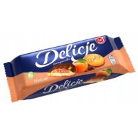 Delicje - Delicje szampanskie z galaretka morelowa 147g