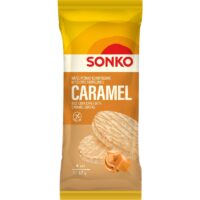 Sonko – Wafle ryżowo kukurydziane na słodko - Wafle ryzowo kukurydziane w polewie karmelowej 65g