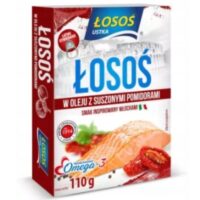 Łosoś – Łosoś - Łosoś w oleju z suszonymi pomidorami 110 g
