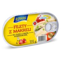 Łosoś – Makrela - Filety z makreli w oleju z pastą pomidorową 175 g