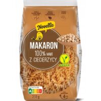 Novelle – makarony warzywne - Makaron NOVELLE Warzywny Świderki z ciecierzycy 250g