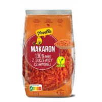 Novelle – makarony warzywne - Makaron NOVELLE Warzywny Świderki z czerwonej soczewicy 250g