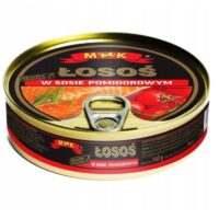 MK  – Łosoś (konserwa) - MK Łosoś w sosie pomidorowym 160g