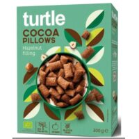 Turtle – Płatki - PODUSZKI RYŻOWE Z KREMEM ORZECHOWO - KAKAOWYM BEZGLUTENOWE BIO 300 g