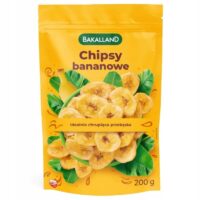 Bakalland – owoce suszone - Chipsy bananowe 200g 