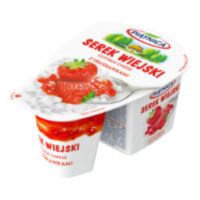 OSM Piątnica - serek wiejski smakowy - Serek wiejski truskawkowy 150g