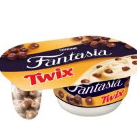 Danone - jogurty - Jogurt kremowy z kawałkami twix 120g