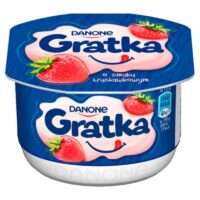 Danone - jogurty - Deser o smaku truskawkowym Gratka115g