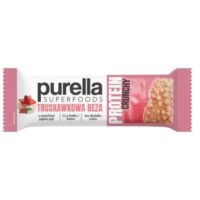 Purella - batony - Purella Superfoods Protein Baton Beza truskawkowa 45g