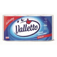 Valletto – papier toaletowy - PAPIER TOALETOWY VALLETTO BIAŁY 8 ROLEK