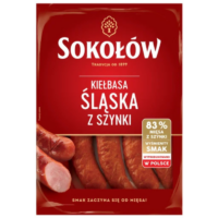 Sokołów – kiełbasa - Kiełbasa Śląska z Szynki 500g