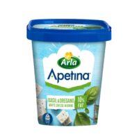 Arla ser typu feta - SER APETINA W KOSTKACH LIGHT BAZYLIA I OREGANO 200G